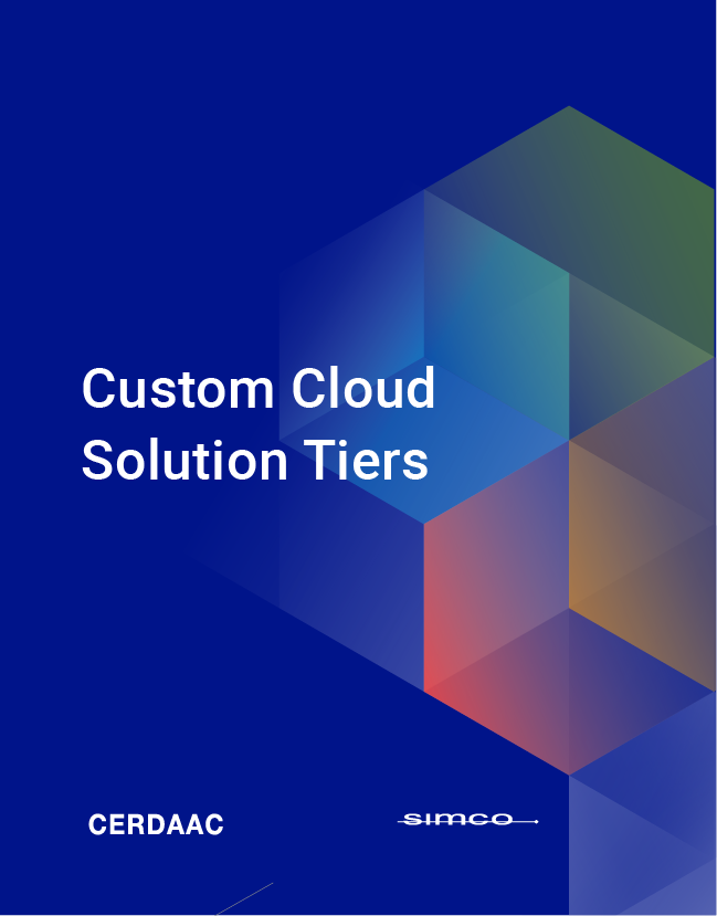 cerdaac custom cloud solution tiers