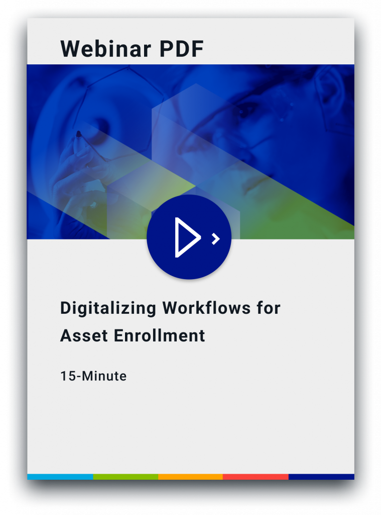 digitalizing workflows for asset enrollment webinar pdf cover