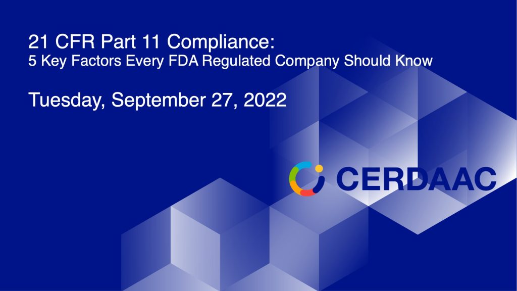 21 cfr part 11 compliance banner